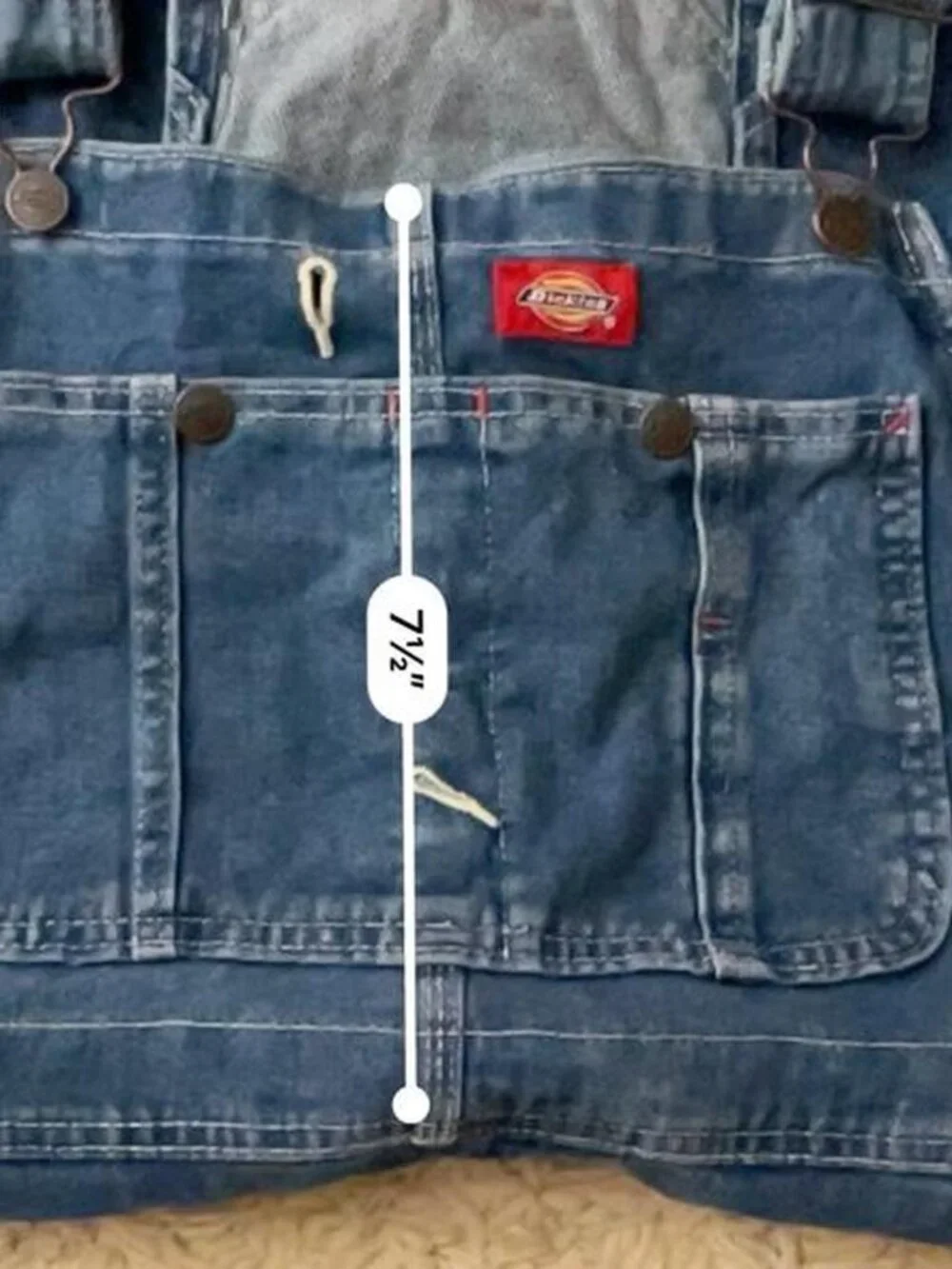 Dickies denim bib